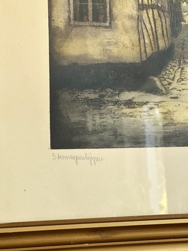 Peder Møller - Skomagerslippen Tavla 42,5*53 - Bild 3