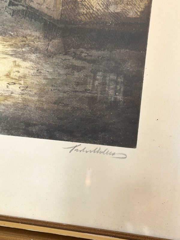 Peder Møller - Skomagerslippen Tavla 42,5*53 - Bild 4