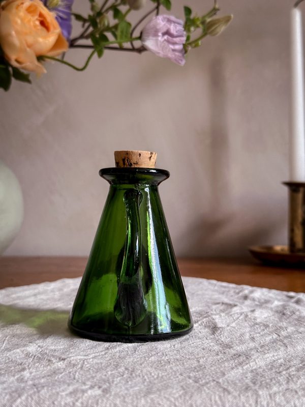 Vinäger/olivolja kanna i grönt glas - Bild 5