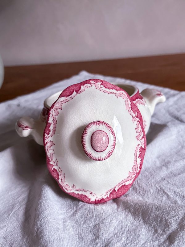 Rörstrand - Röd Bengali sockerskål - Bild 6