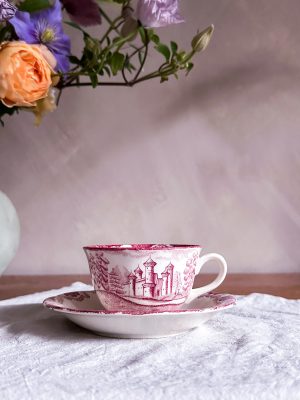 Rörstrand - Röd Bengali kaffekopp