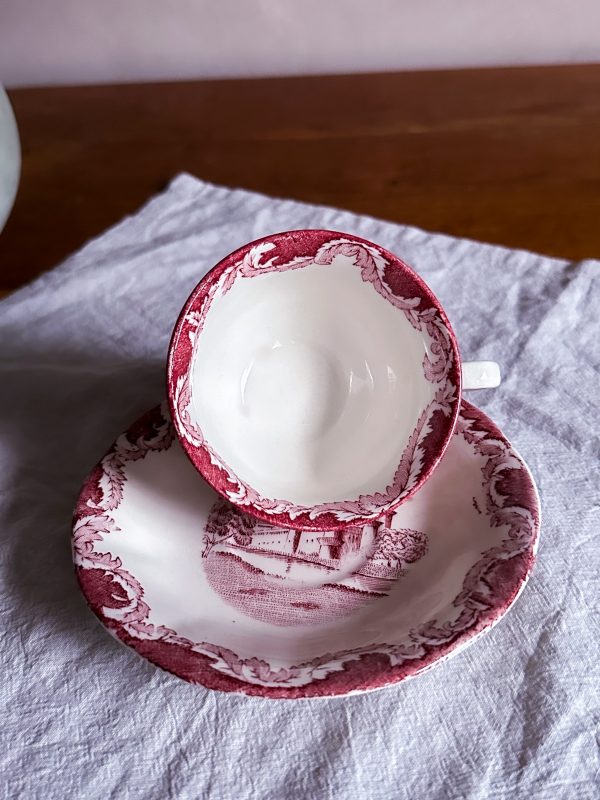 Rörstrand - Röd Bengali kaffekopp - Bild 2