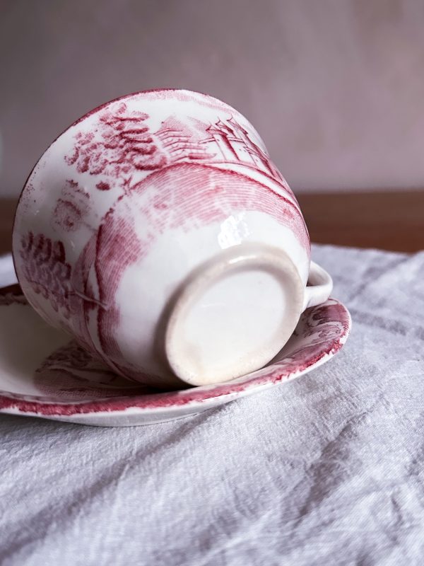 Rörstrand - Röd Bengali kaffekopp - Bild 14