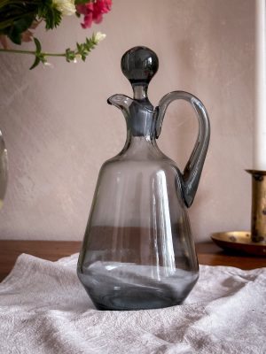 Karaff rökfärgat glas