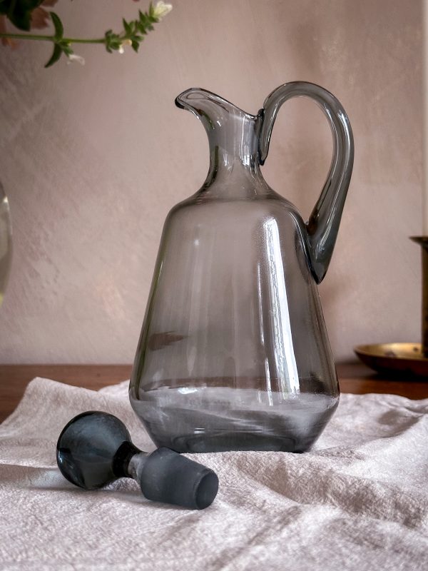 Karaff rökfärgat glas - Bild 3