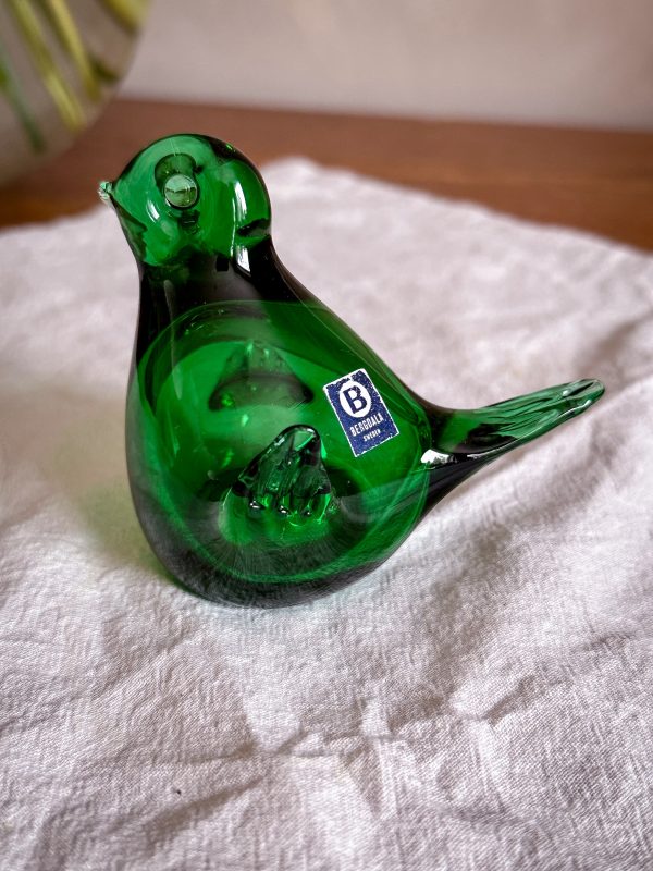 Bergdala glasbruk - grön glasfågel - Bild 3