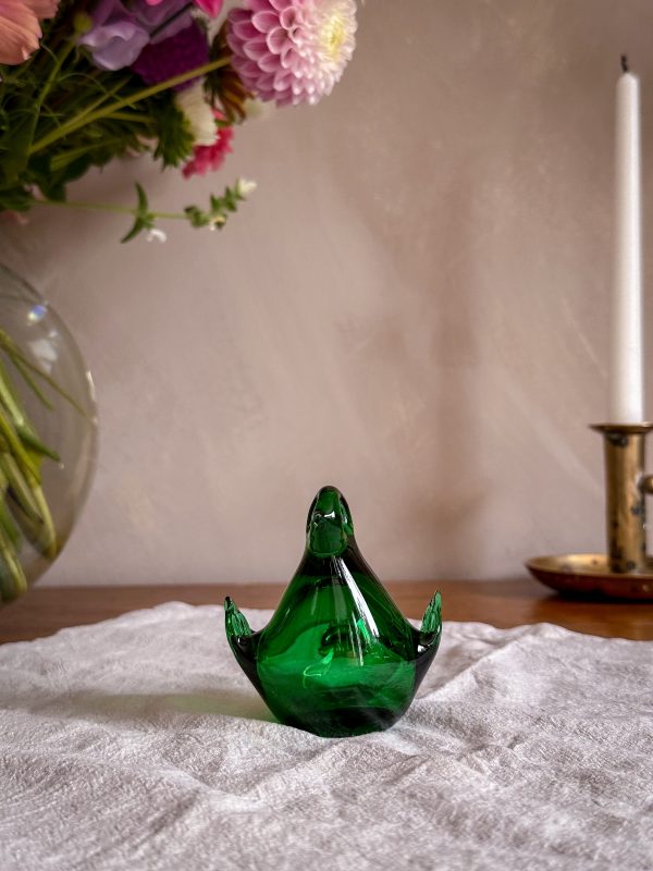 Bergdala glasbruk - grön glasfågel - Bild 5