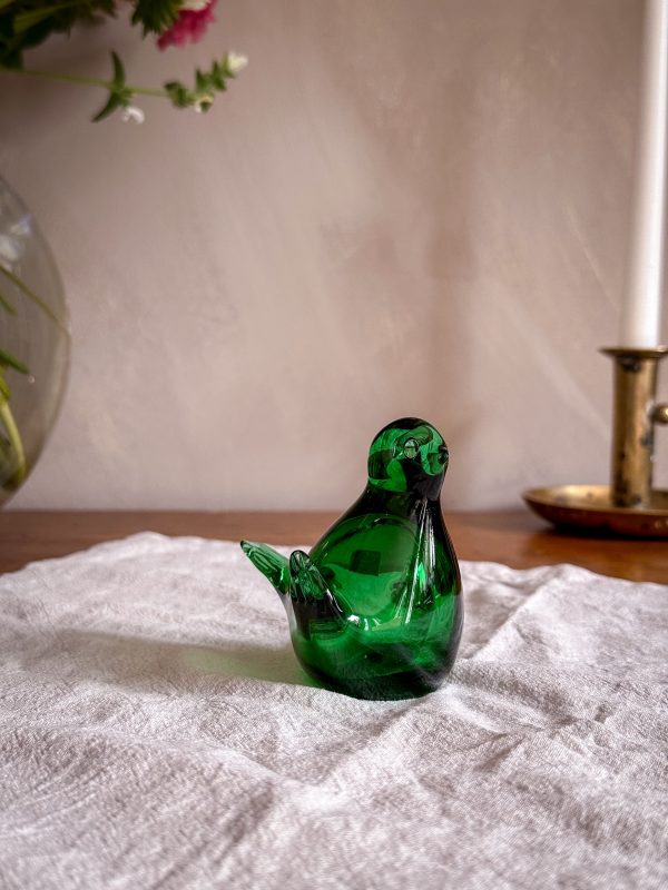 Bergdala glasbruk - grön glasfågel - Bild 2