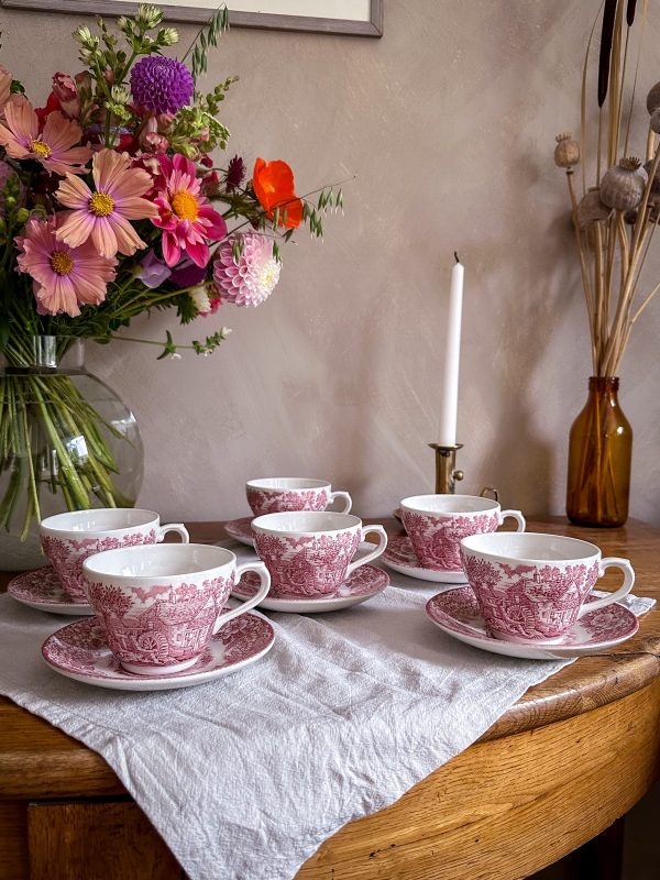 Staffordshire - Constable Series röd kaffekopp - Bild 7