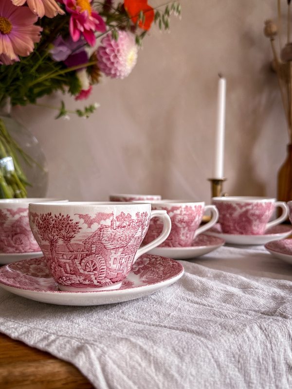 Staffordshire - Constable Series röd kaffekopp - Bild 8