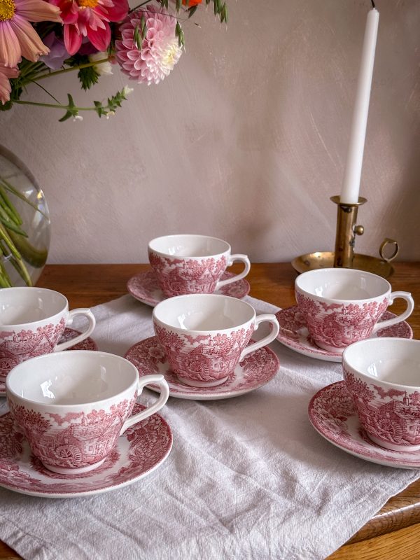 Staffordshire - Constable Series röd kaffekopp - Bild 6