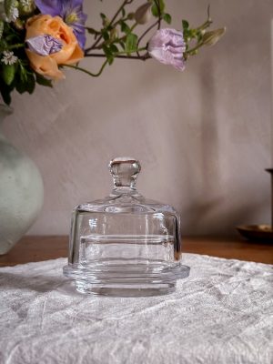 Salt/smör kupa i glas