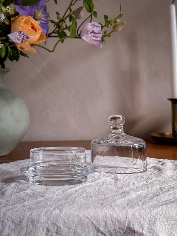 Salt/smör kupa i glas - Bild 3