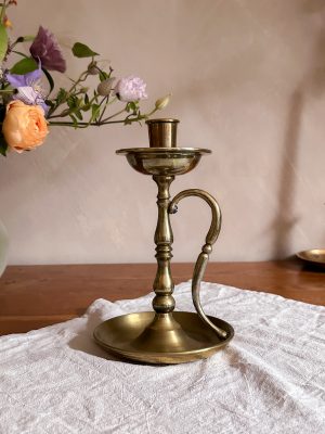 Hög nattljusstake mässing/brons