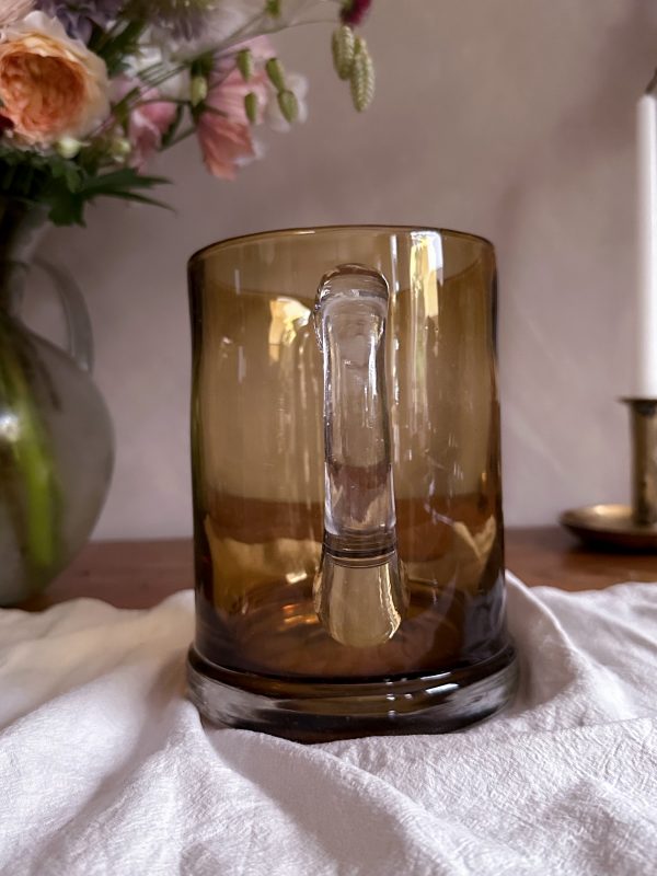 Glaskanna i bärnstensfärgat glas - Bild 3