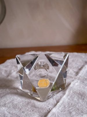 Bohemian glass ljusstake