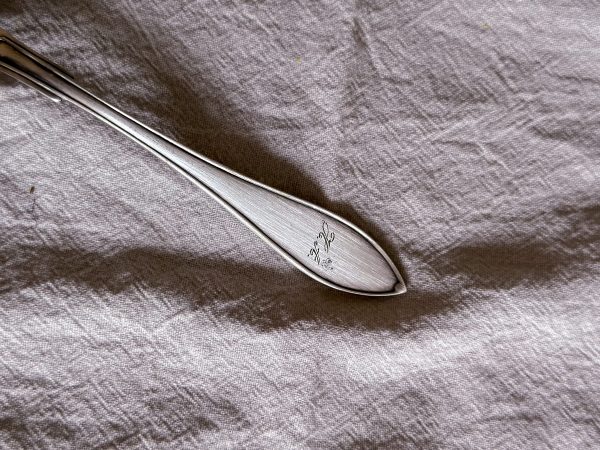 Strösked nysilver m gravyr - Bild 3