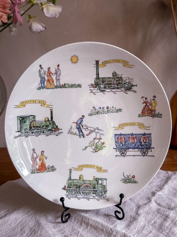 Gustavsberg - minnestallrik SJ 100 år - Bild 2