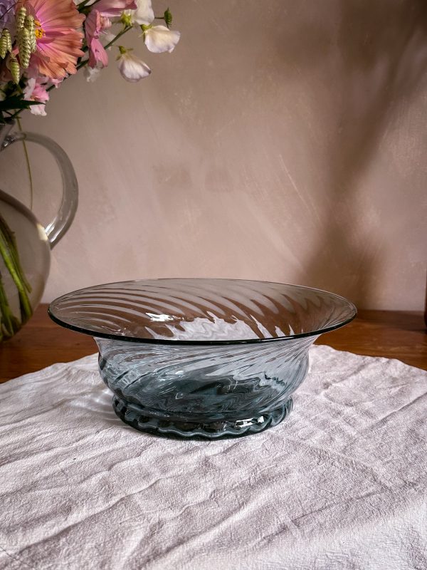 Glasskål rökfärgad - Bild 3