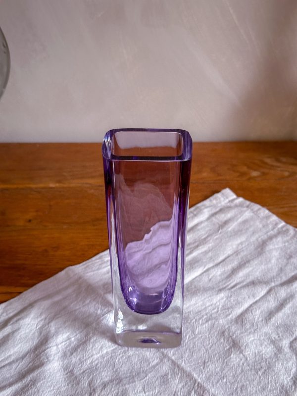 Lila glas vas, troligen Nuutajärvi Kaj Franck - Bild 4