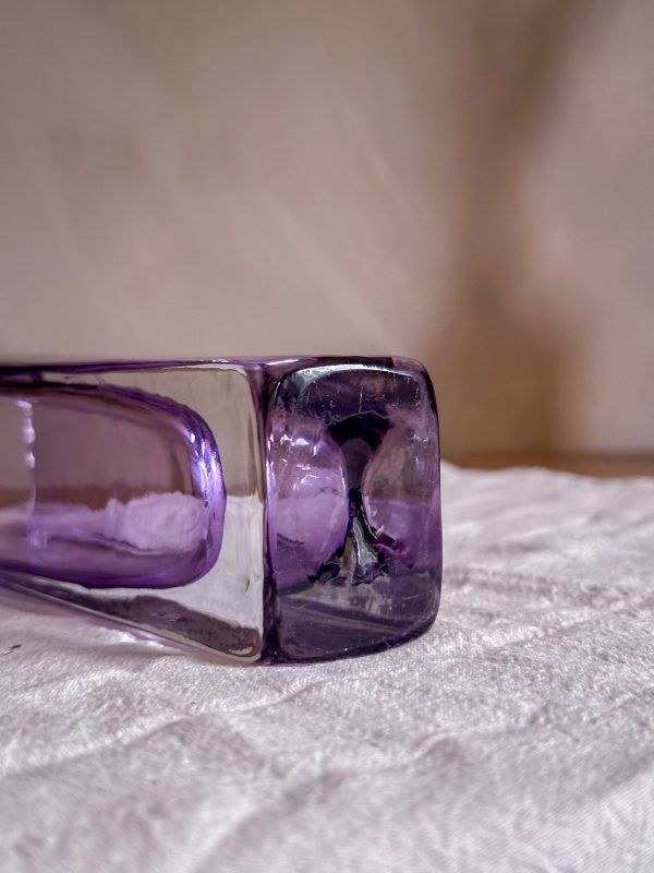 Lila glas vas, troligen Nuutajärvi Kaj Franck - Bild 5