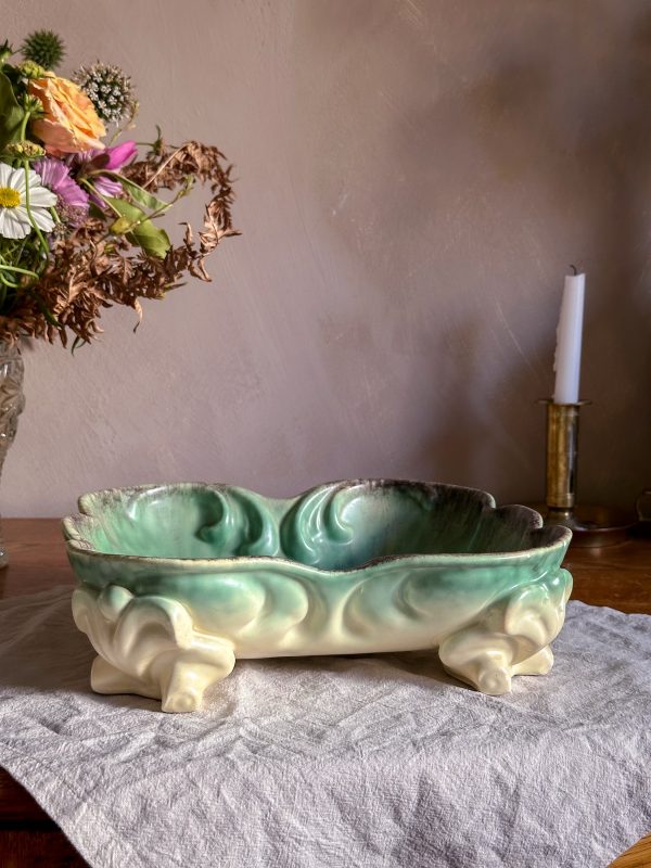 Elsterwerda - Keramikskål grön, Art Deco - Bild 2