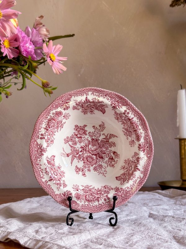 Enoch Wedgwood - Asiatic Pheasants Röd Dessertskål