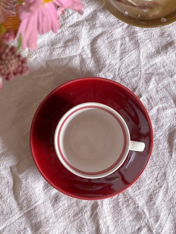 Upsala-ekeby/Gefle  - Röd Solros Kaffekopp - Bild 17