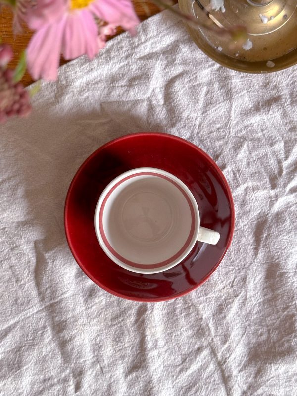 Upsala-ekeby/Gefle  - Röd Solros Kaffekopp - Bild 18