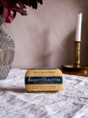 Plåtask för Magnecyltabletter