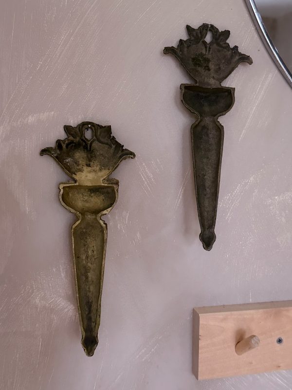 Dekorativ väggkonsol i mässing/gjutjärn, Gustaviansk stil - Bild 5