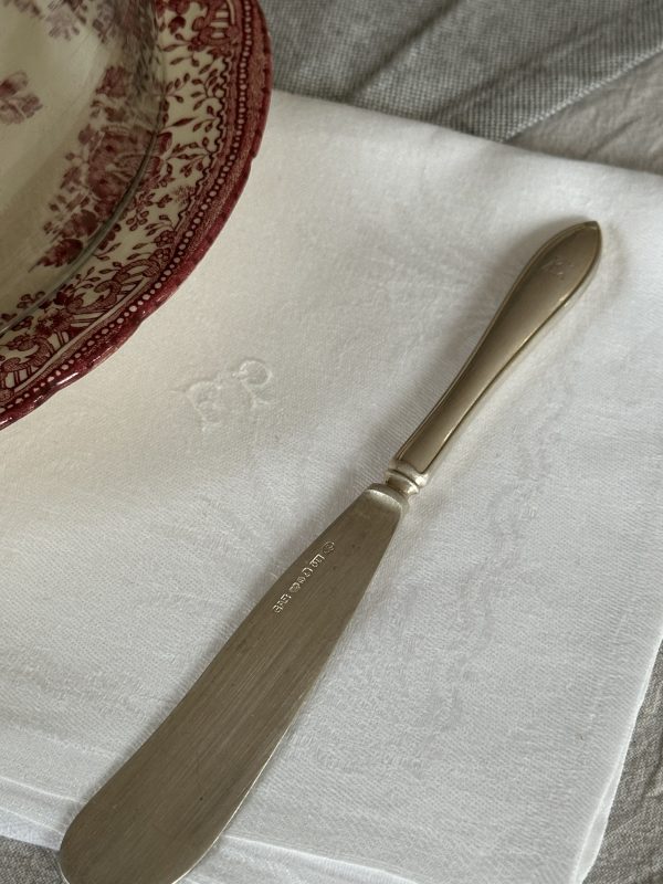Svenskruter Smörkniv äkta silver Gravyr E - Bild 4