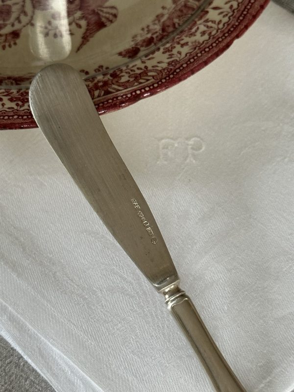 Svenskruter Smörkniv äkta silver Gravyr E - Bild 6
