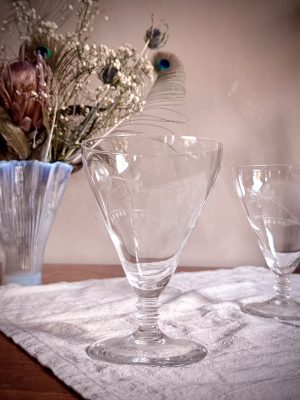 Hadeland Glassverk - Britt Rödvinsglas Etsad dekor
