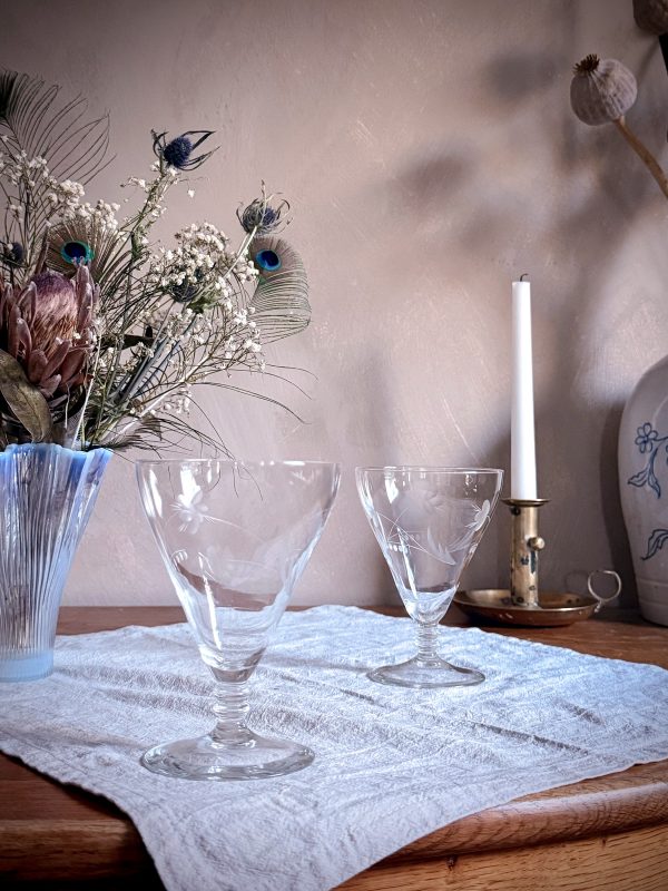 Hadeland Glassverk - Britt Rödvinsglas Etsad dekor - Bild 3