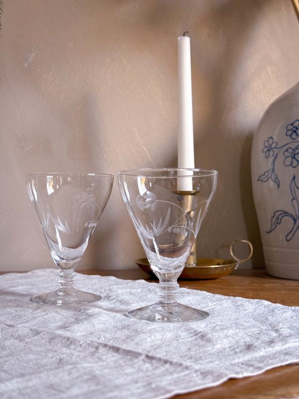 Hadeland Glassverk - Britt Vitvinsglas Etsad dekor - Bild 6