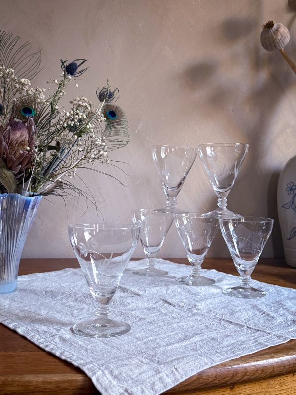 Hadeland Glassverk - Britt Vitvinsglas Etsad dekor - Bild 3