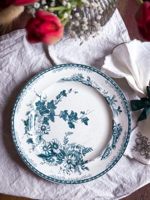 Gustavsberg - Flora mattallrik
