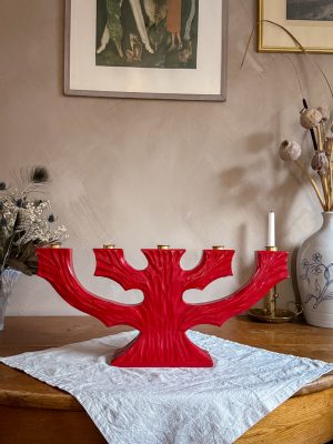 Adventljusstake Röd