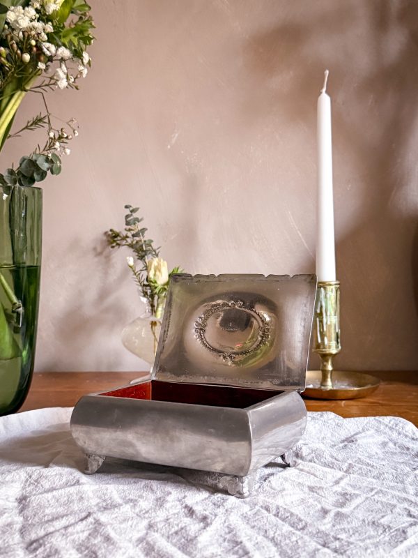 Pewter skrin i tenn, art deco - Bild 5