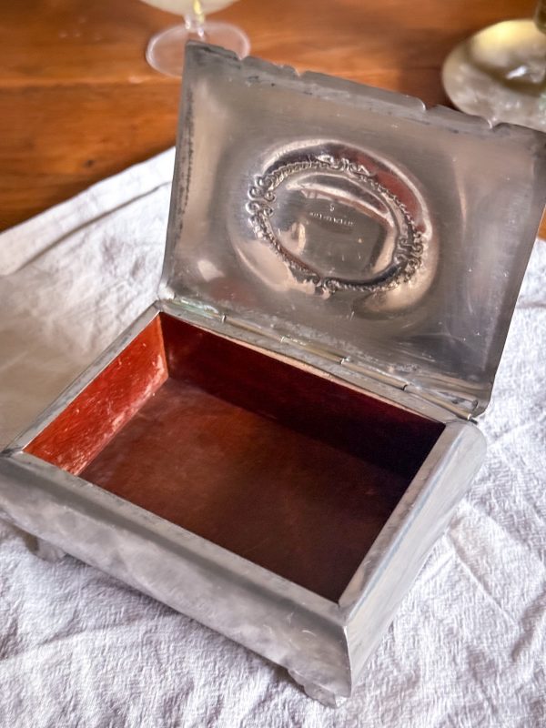 Pewter skrin i tenn, art deco - Bild 7