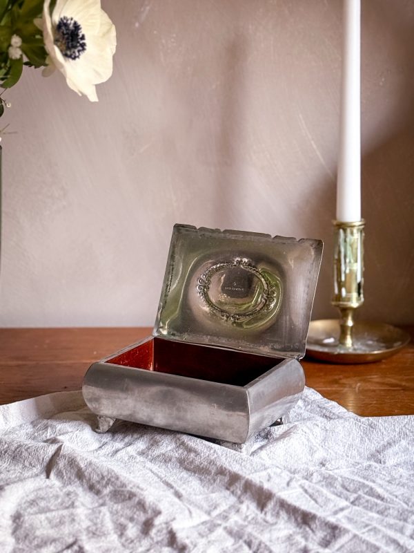Pewter skrin i tenn, art deco - Bild 6