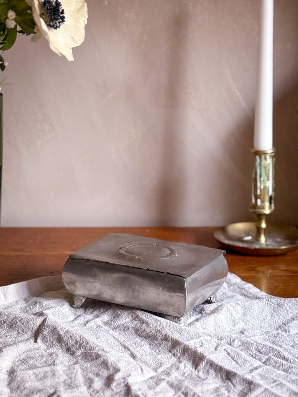 Pewter skrin i tenn, art deco - Bild 3