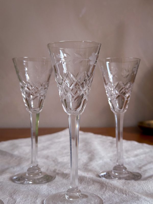 Snapsglas rutslipad dekor - Bild 3