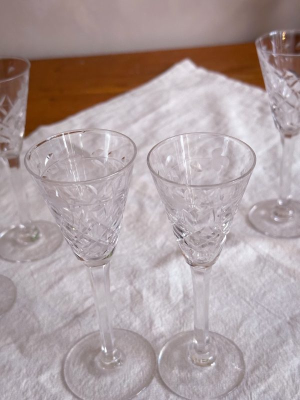 Snapsglas rutslipad dekor - Bild 4