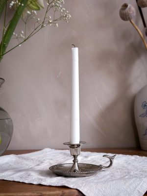 Nattljusstake i nysilver