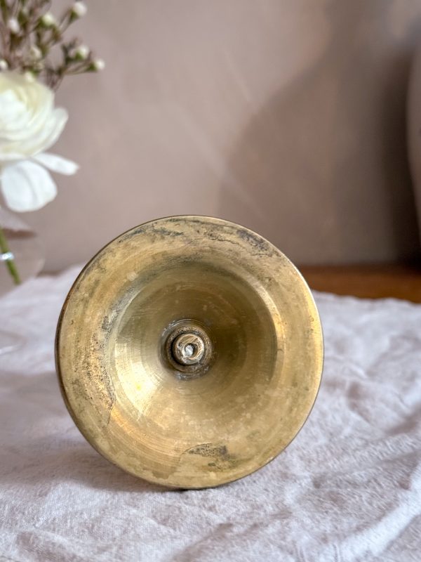 Ljusstake i mässing tididgt 1900 tal - Bild 5