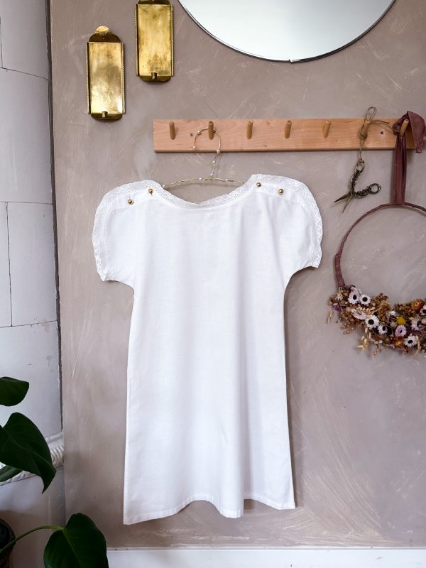Vintage Barn Nattlinne med spetskrage - Bild 3