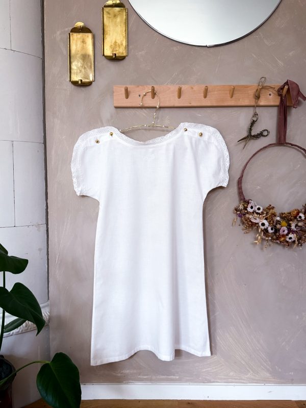 Vintage Barn Nattlinne med spetskrage - Bild 2