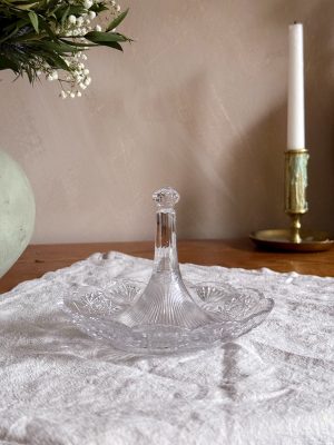 Ringhållare/Smyckesfat i glas